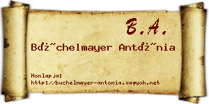 Büchelmayer Antónia névjegykártya